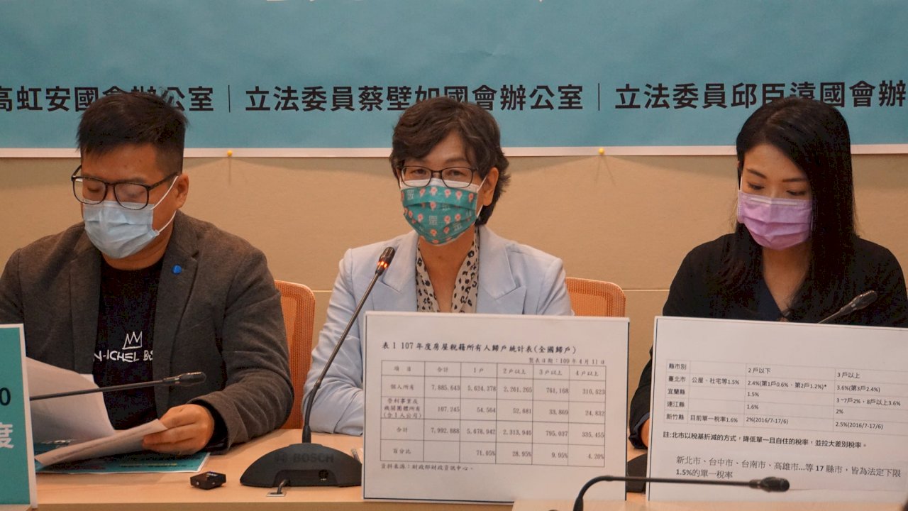 打炒房不要打假球 民眾黨籲政府立刻祭出囤房稅
