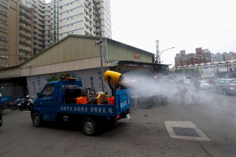 桃園仲平黃昏市場列足跡 &nbsp;業者：已大消毒