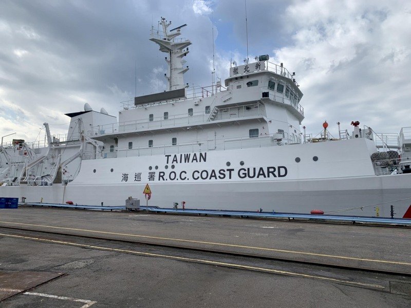海巡艦艇塗裝加TAIWAN 辜寬敏表達高度肯定
