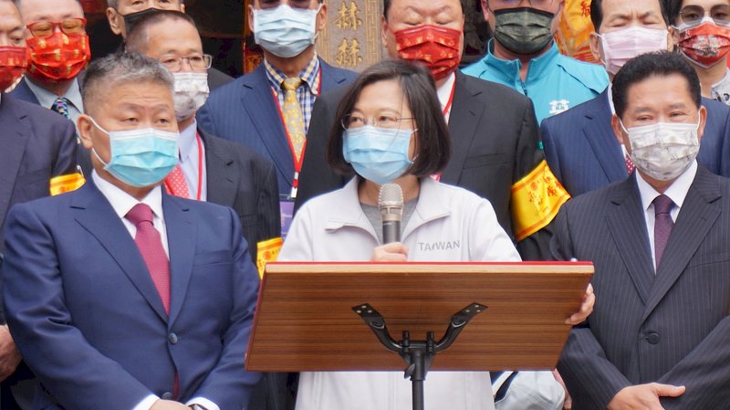 蔡總統參拜大甲媽 &nbsp;祈願天降甘霖