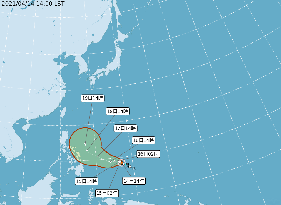 舒力基颱風不排除達強颱等級  但無助台灣降雨