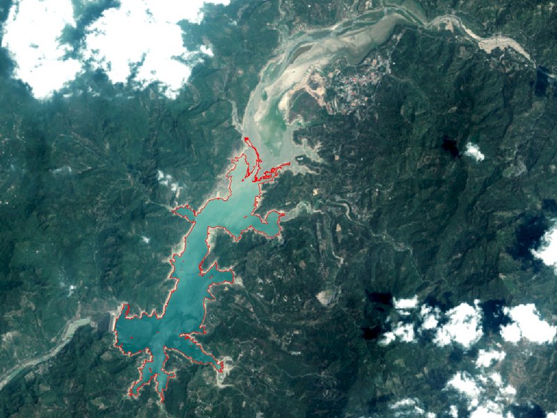中大衛星遙測監測蓄水量 &nbsp;曾文水庫水位嚴重下降