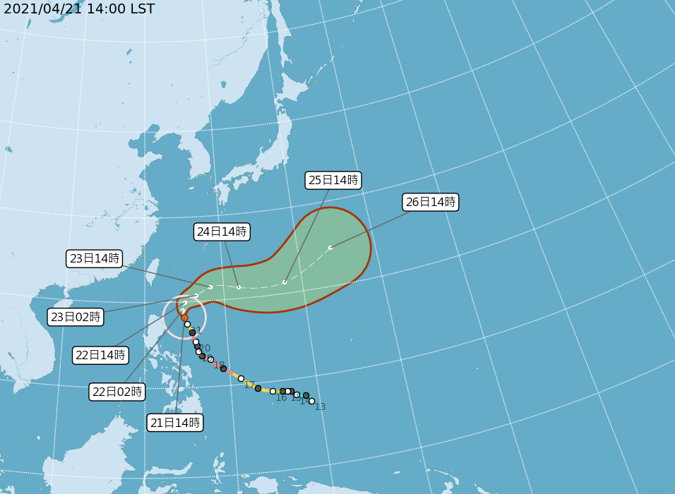 要下雨啦！颱風舒力基接近 東半部有雨防長浪