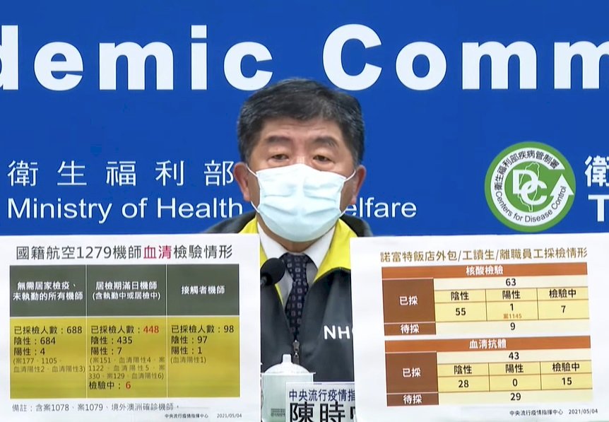 指揮中心研議拉長機組員檢疫天數 陳時中：很快會定案