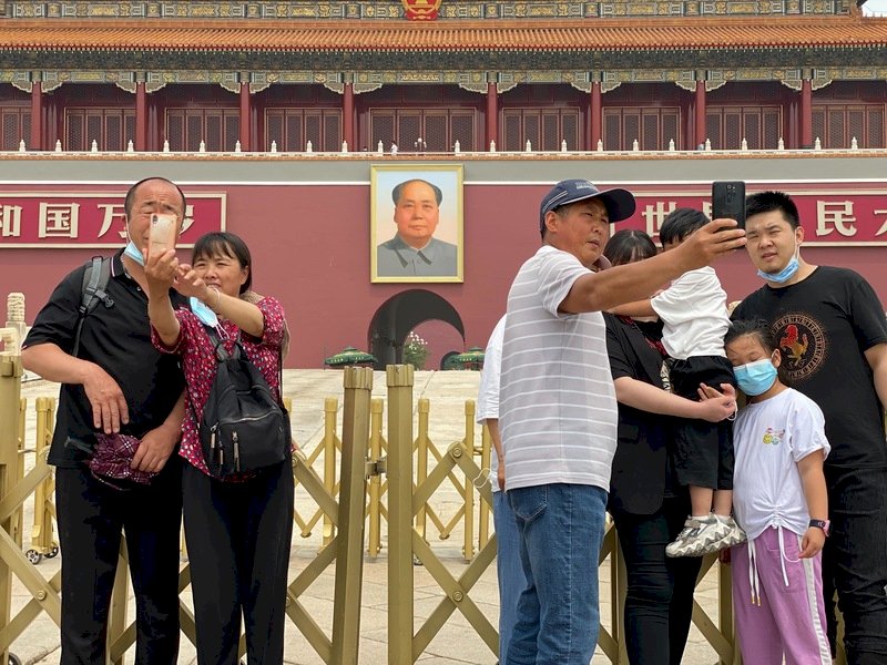 中共建黨百年在即 &nbsp;天安門週末舉行慶典演練