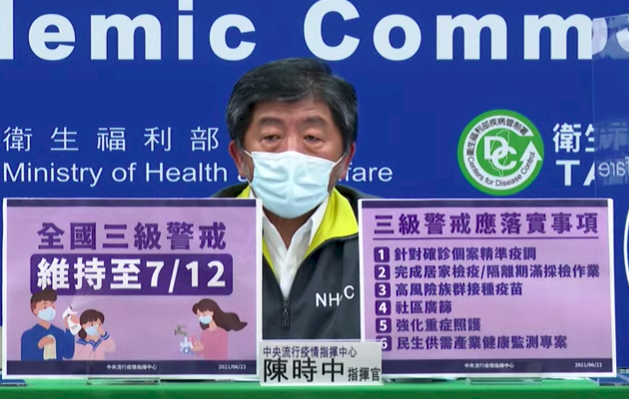 三級警戒延至7/12 指揮中心祭六大措施抗疫