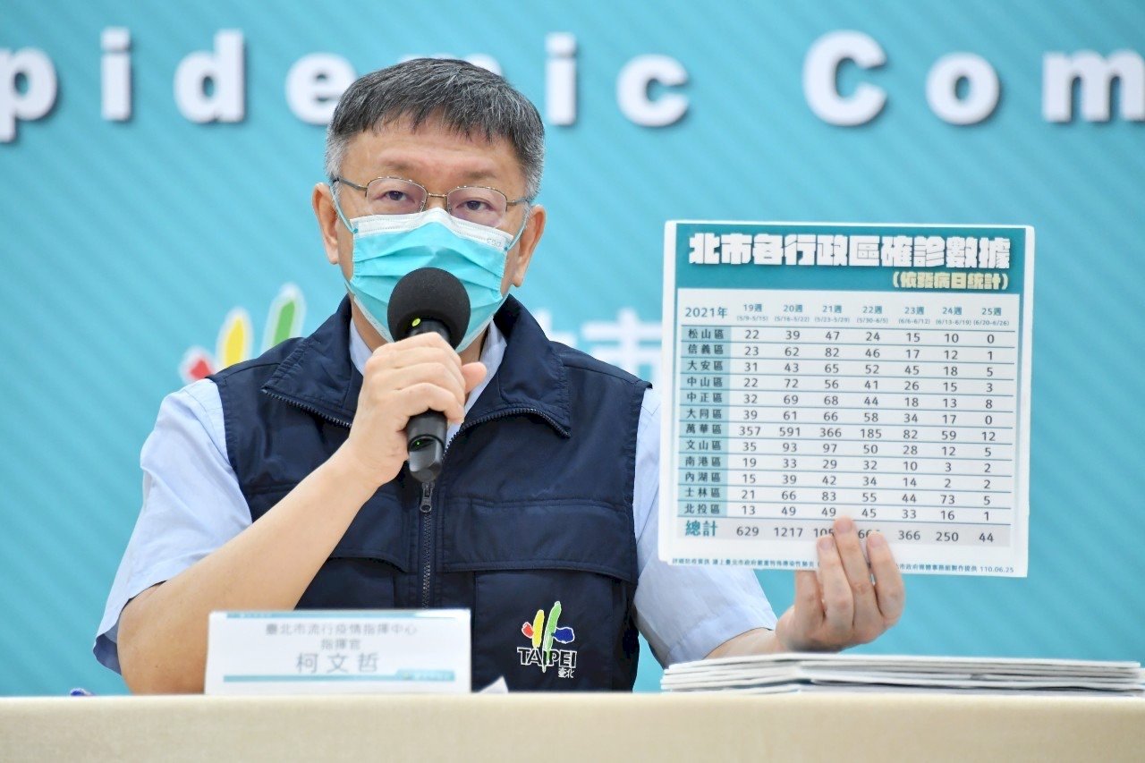 確診人數降至每日20以下 北市擬公布發病前3天足跡