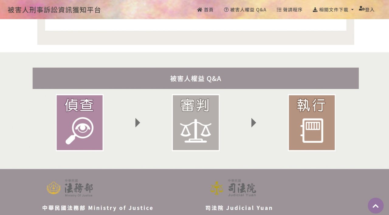 被害人訴訟資訊平台  擴大全國辦理