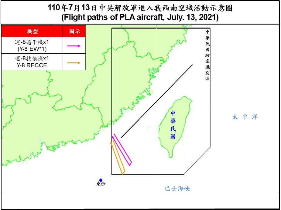 共軍2架慢速機擾台ADIZ 空軍兵力應對