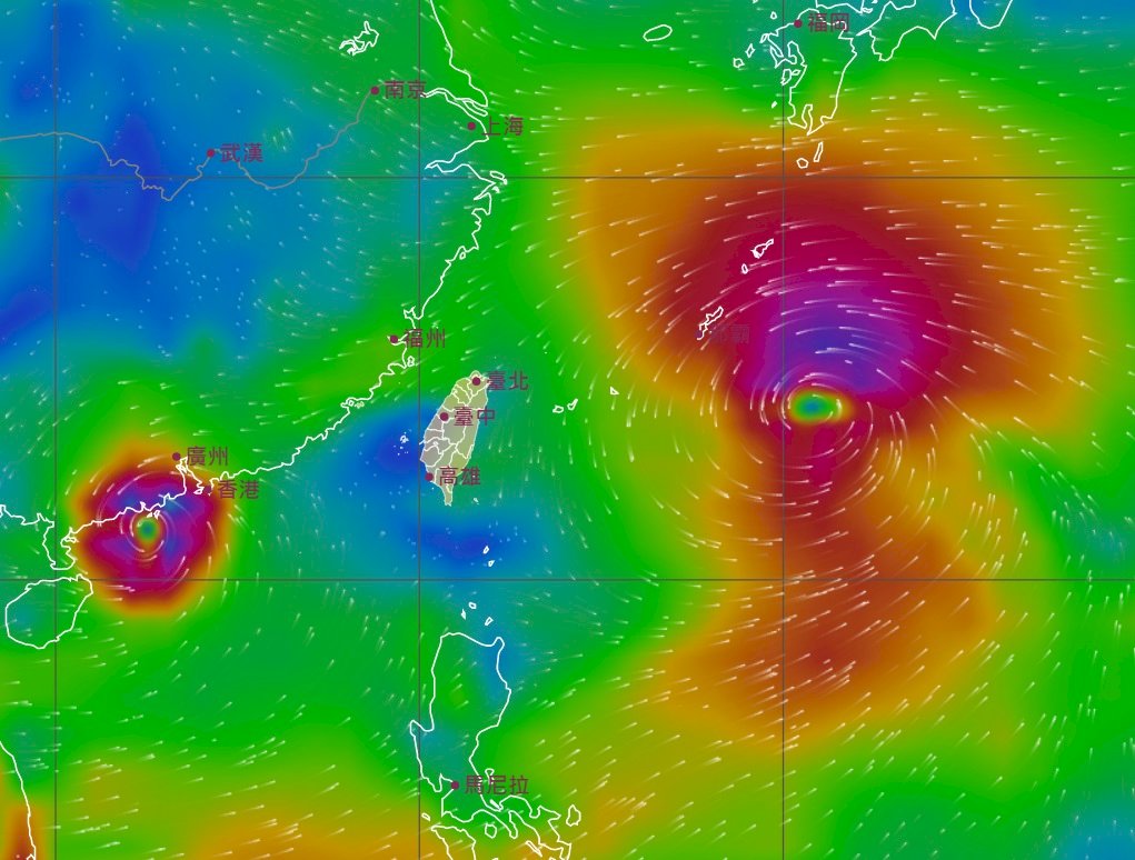 「烟花」將以中颱規模進逼 最快明晨海警、深夜陸警