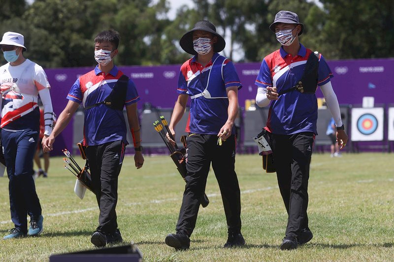 男子射箭團體險勝澳洲 挺進8強將遭遇中國