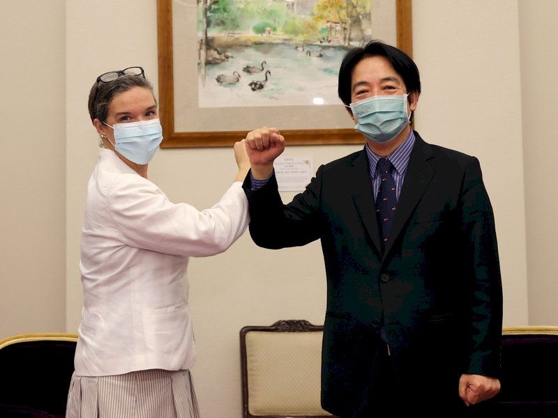 接見AIT處長 副總統盼台美關係更上層樓