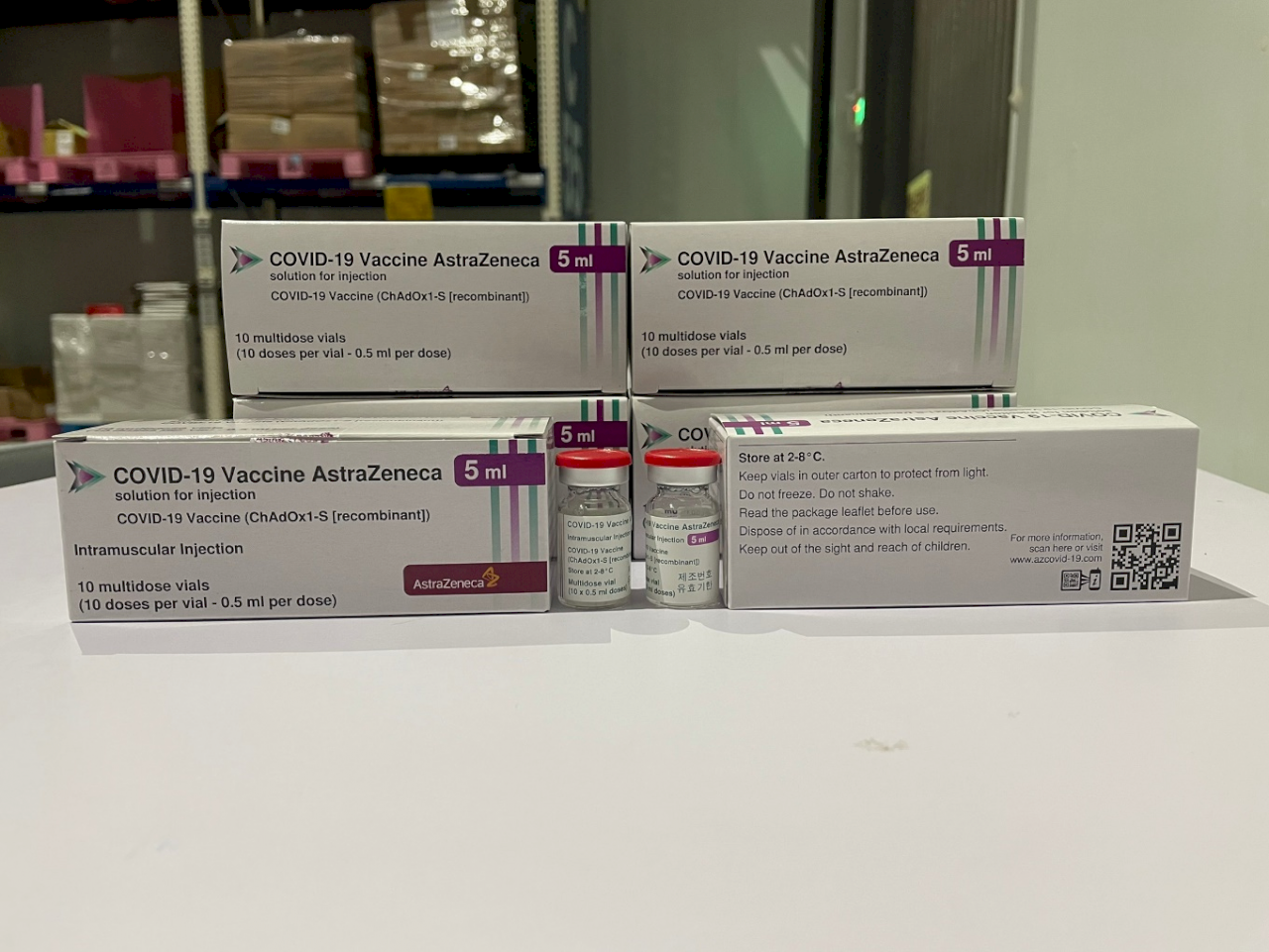 136萬劑AZ再到貨 累計我國取得2,508萬劑疫苗