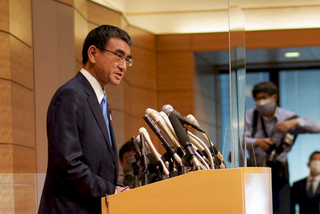 河野太郎正式宣布參選自民黨總裁 第三位宣布參選者