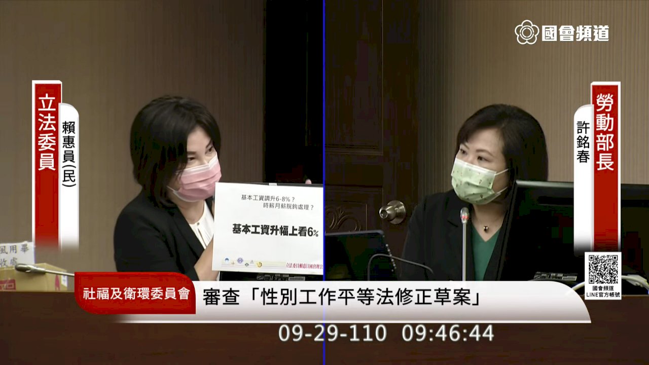 基本工資10/8日召開  許銘春：有信心調漲