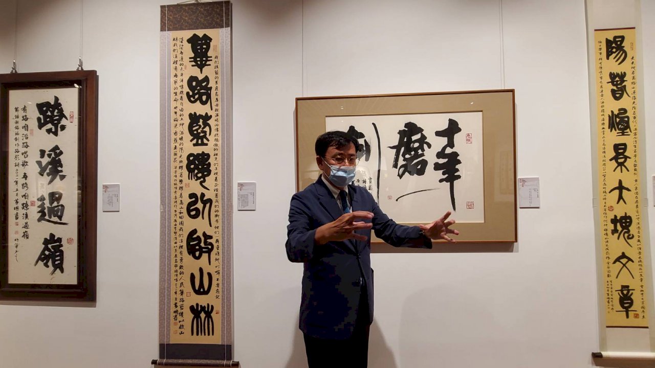 十年磨一劍！黃國書「蹽溪過嶺」書法創作展揭幕