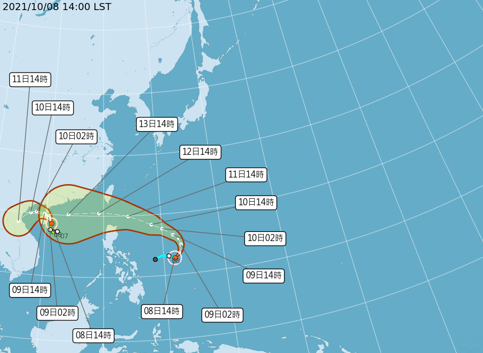 颱風圓規生成 &nbsp;11日、12日最接近台灣