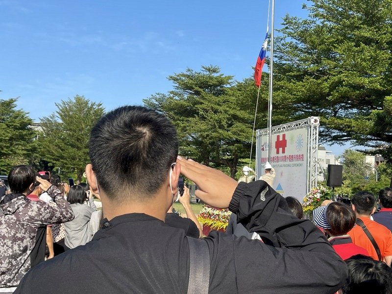 北中南多有升旗活動 兼顧防疫為國家慶生
