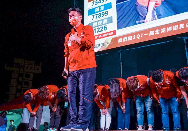 罷免案過關 陳柏惟：不怨嘆結果 感謝選民支持