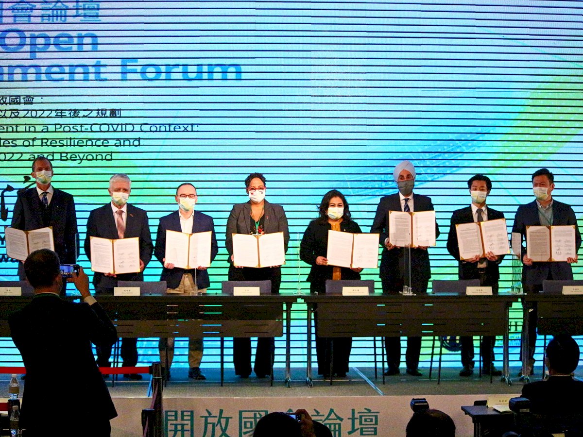 開放國會論壇簽署聯合聲明 籲捍衛民主治理普世價值