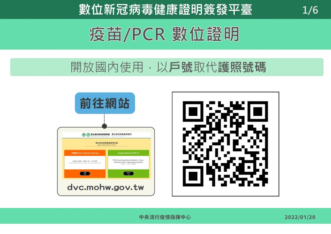 明起開放國內使用疫苗數位證明 1/21起八大行業消費得出示接種紀錄(影音)