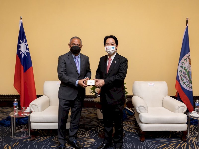 貝里斯總理確診 府：賴副總統目前健康良好