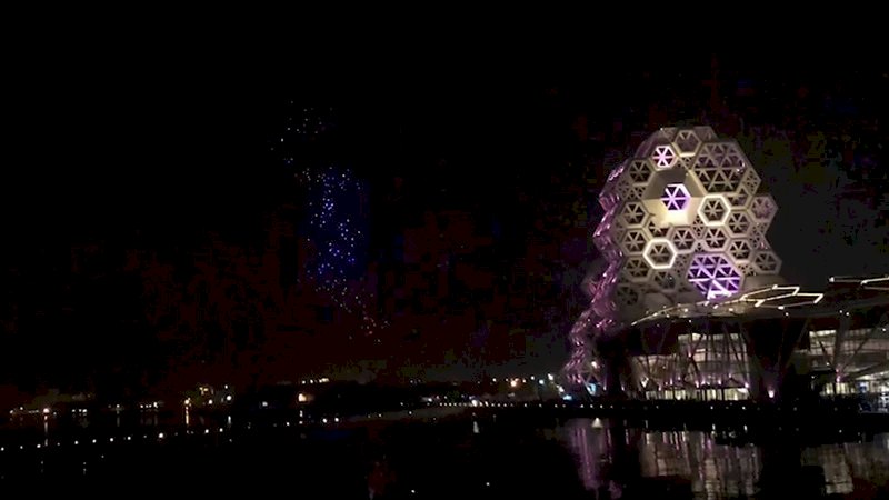 台灣燈會無人機展演出包 市府：遭嚴重訊號干擾