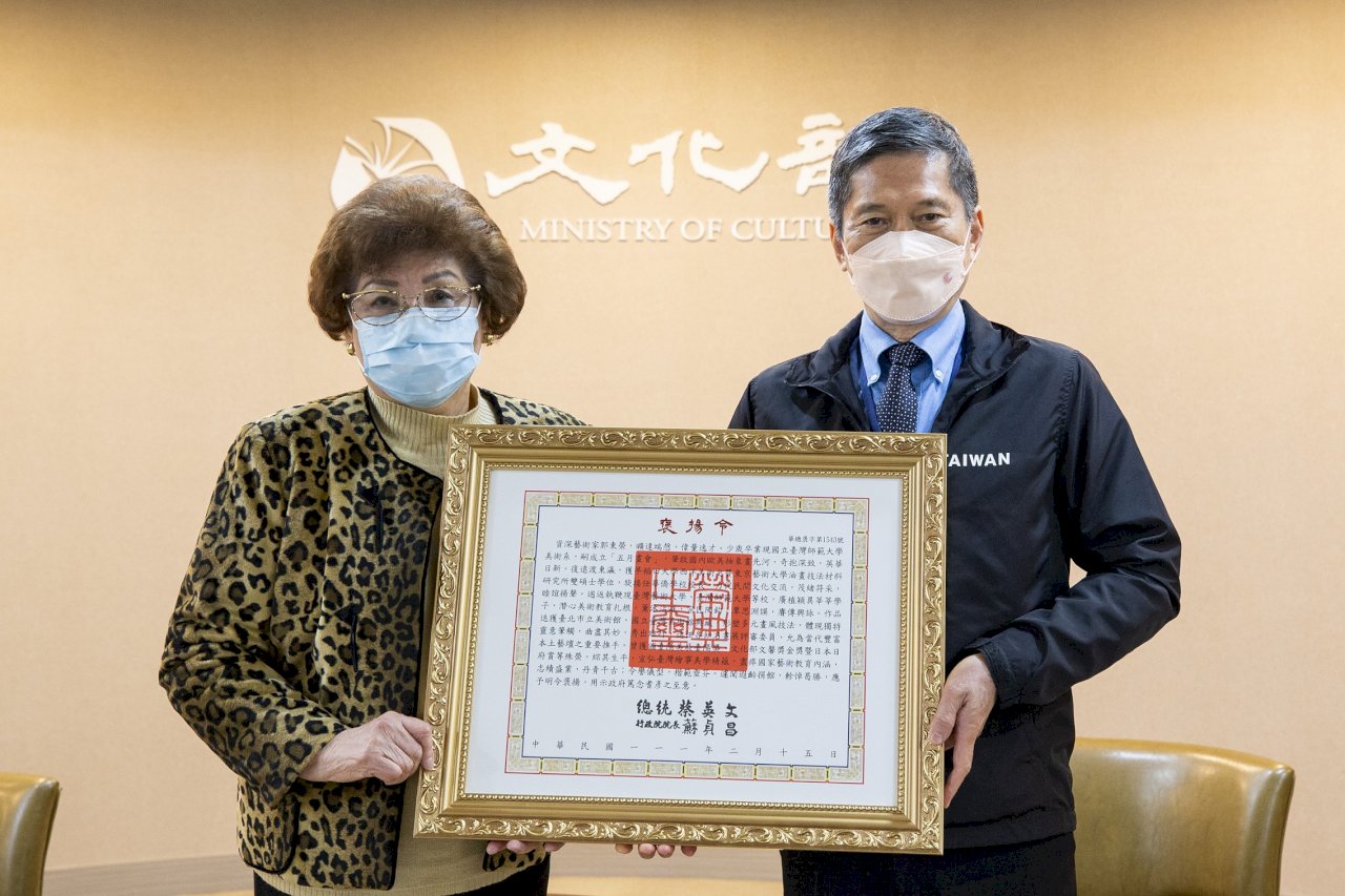 五月畫會創始人郭東榮辭世&nbsp;文化部長李永得代表頒贈總統褒揚令
