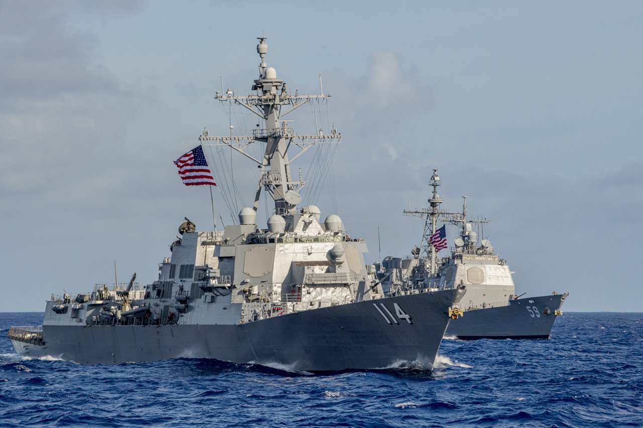 美國第七艦隊：驅逐艦強生號例行性通過台灣海峽