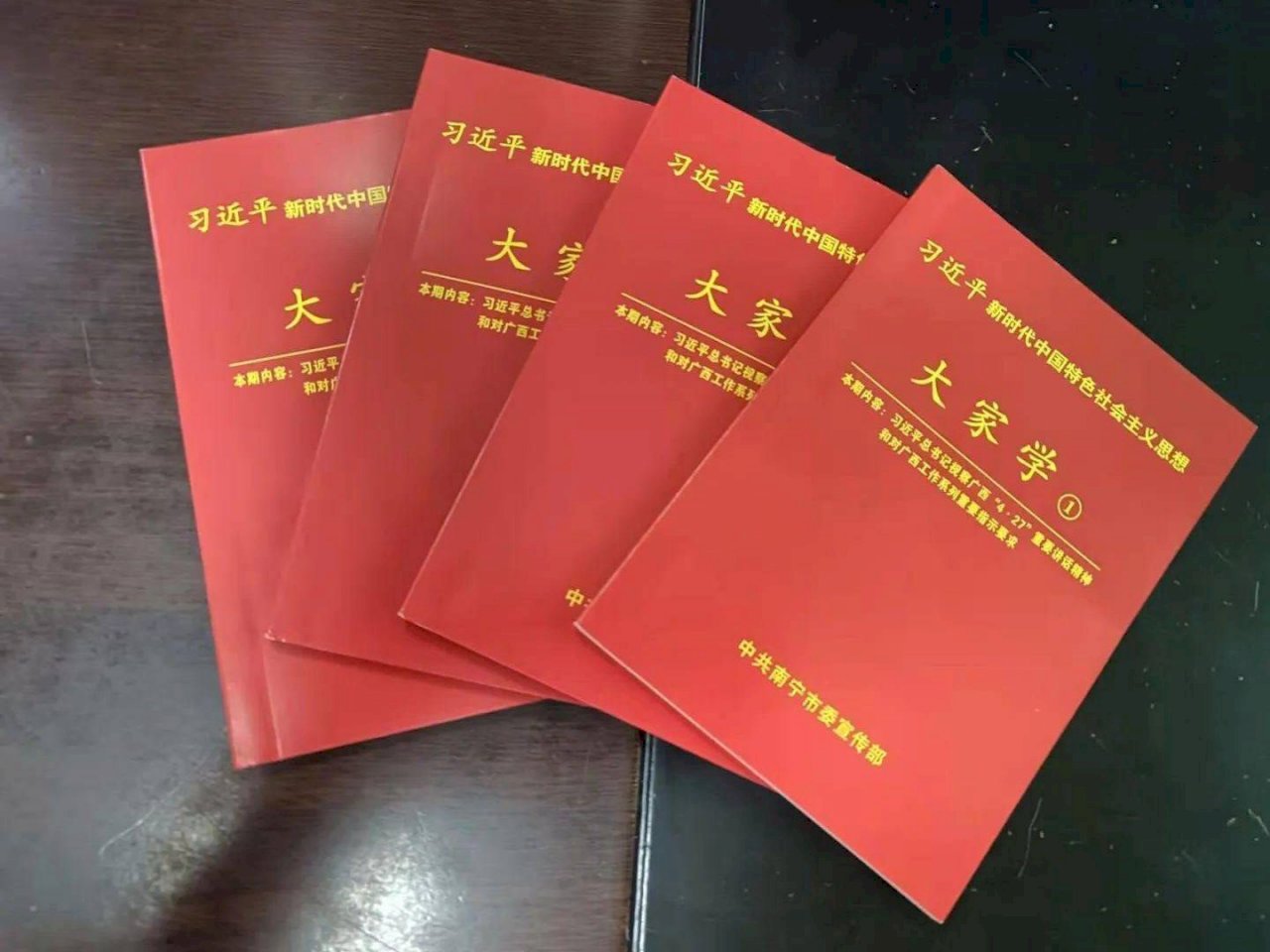 廣西捧習不間斷 習近平思想口袋書廣發基層學習