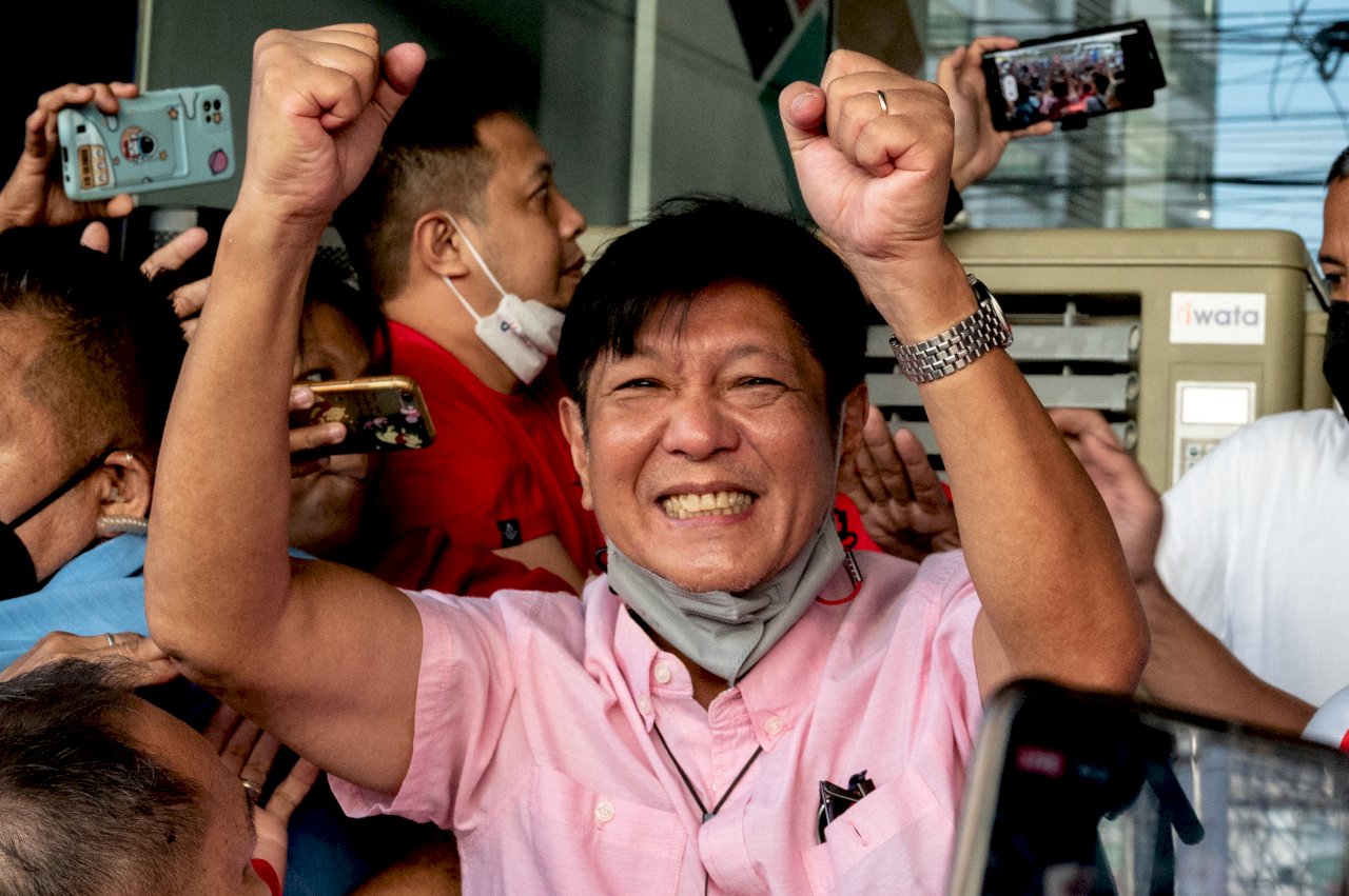 小馬可仕宣布勝選 矢言當所有菲律賓人的總統