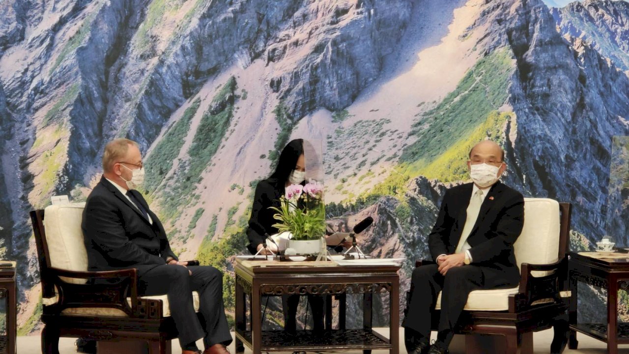 接見法國參議院訪團 蘇貞昌：透過善的循環加強台法互訪