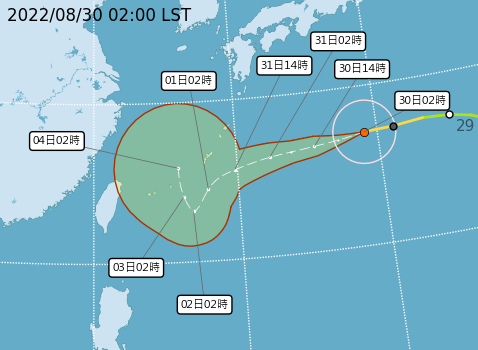 晴午後雷陣雨  颱風是否侵台仍有變數