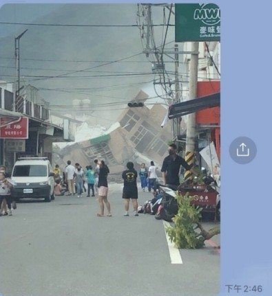 氣象局指台東池上規模6.8強震才是主震 玉里房屋倒塌