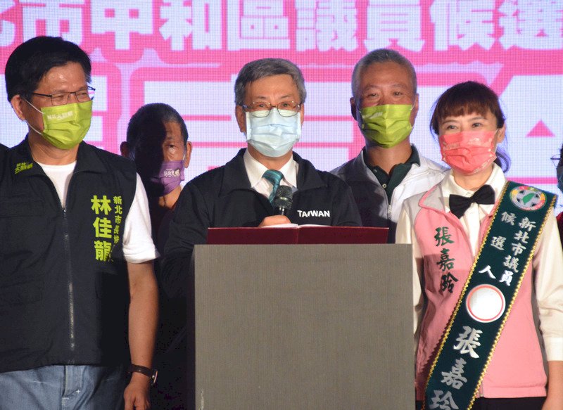 2022選戰／陳建仁站台&nbsp;盼林佳龍、陳時中當選讓雙北共好