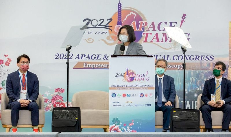 總統：盼鞏固台灣在亞太婦科微創醫療樞紐地位