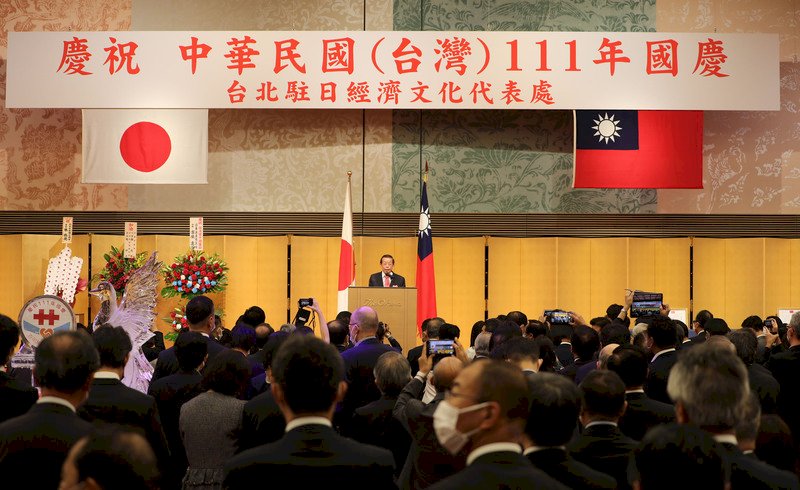 駐日處賀國慶&nbsp;謝長廷籲台日應在防衛上具體合作