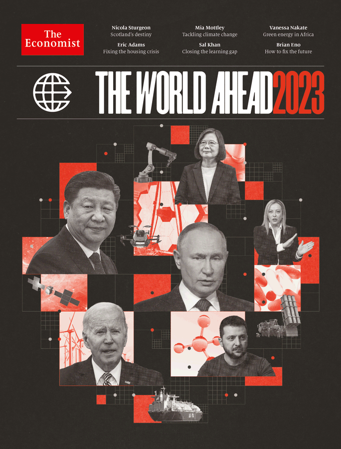 拜習會美中回暖？拜登：中國無立即侵台企圖  經濟學人2023全球大趨勢年刊，蔡英文拜登躍封面