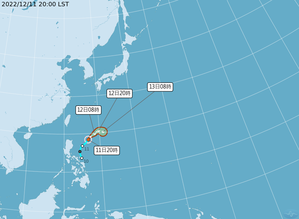 輕颱帕卡生成  距台遙遠無影響