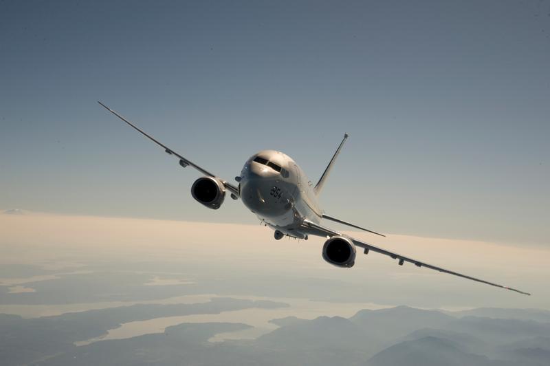 美P-8A反潛巡邏機飛越台海 共軍稱戰機跟監警戒