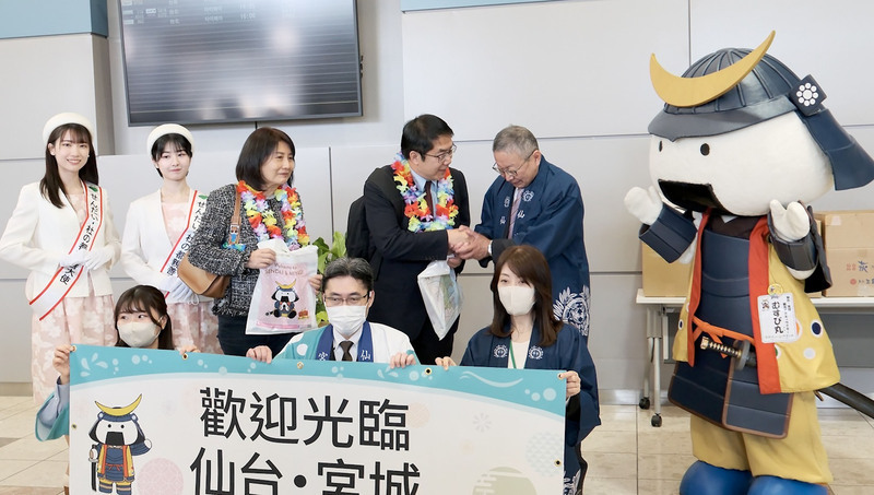 台南仙台包機今首航 黃偉哲盼帶動雙方更緊密交流