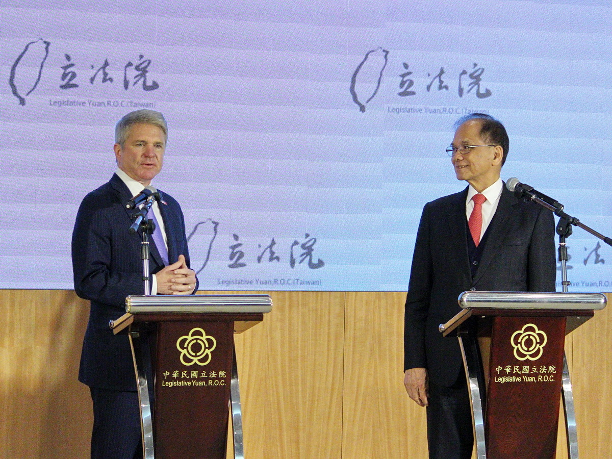 美眾院外委會主席拜會 游錫堃：團結抵禦威權擴張
