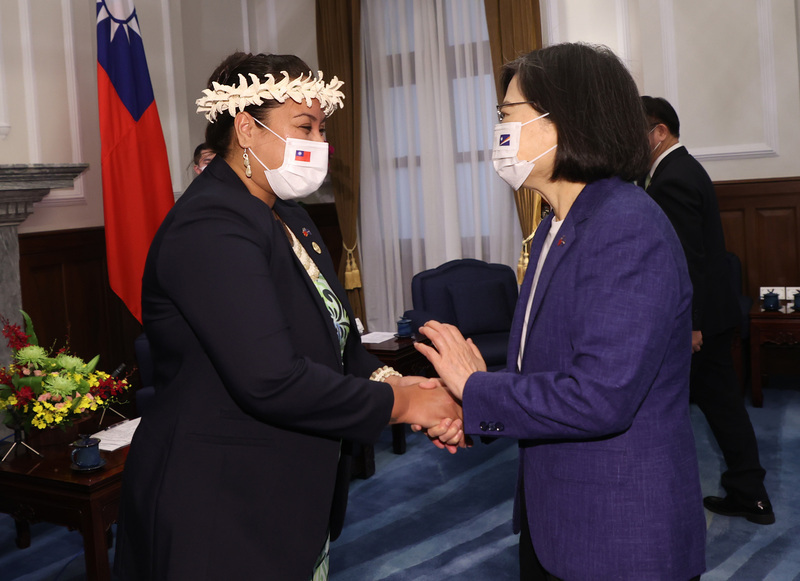 接見馬紹爾外交貿易部長 總統：盼共同強化世界民主韌性