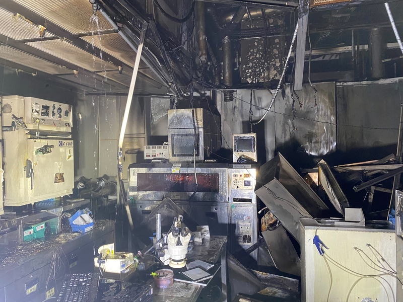 基隆敦南科技廠區暗夜火警 幸無傷亡