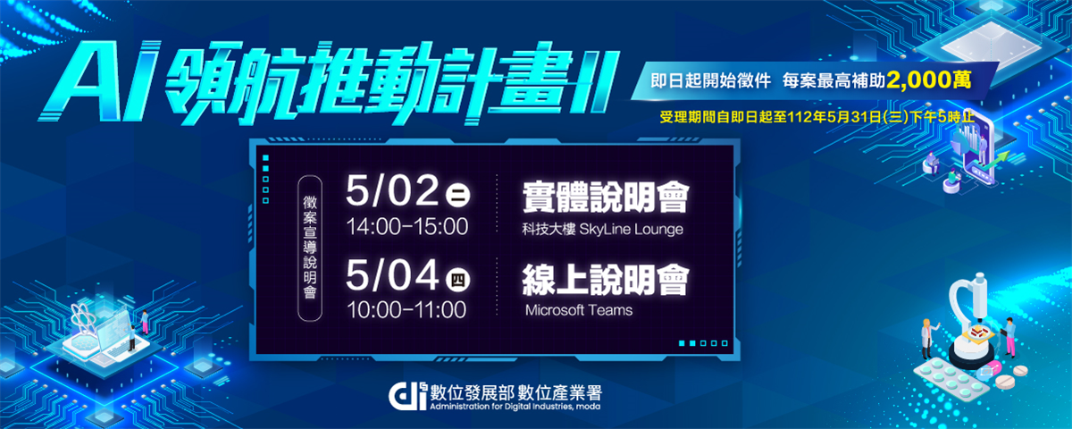 AI科技夯 數位部啟動補助計畫每案最高2千萬元