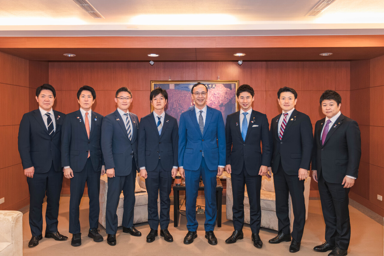 會日本自民黨青年局訪團 朱立倫：國民黨秉持親美友日和陸政策