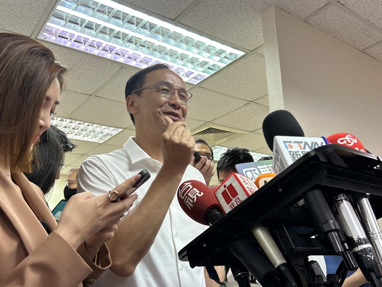 對郭柯喊話？ 朱立倫：團結努力組大聯盟不是為個人權位考量