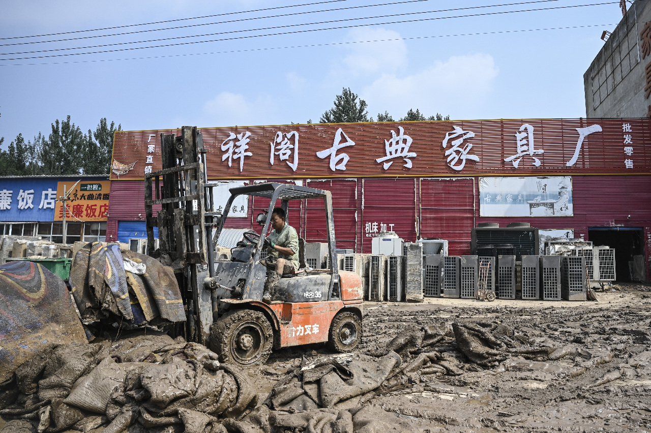 華北洪災損失慘重 中國經濟雪上加霜