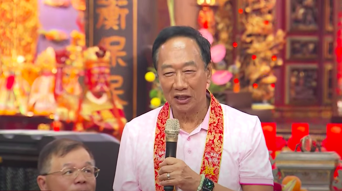 表態選總統？郭台銘：希望媽祖保佑讓我出來 為大家做事