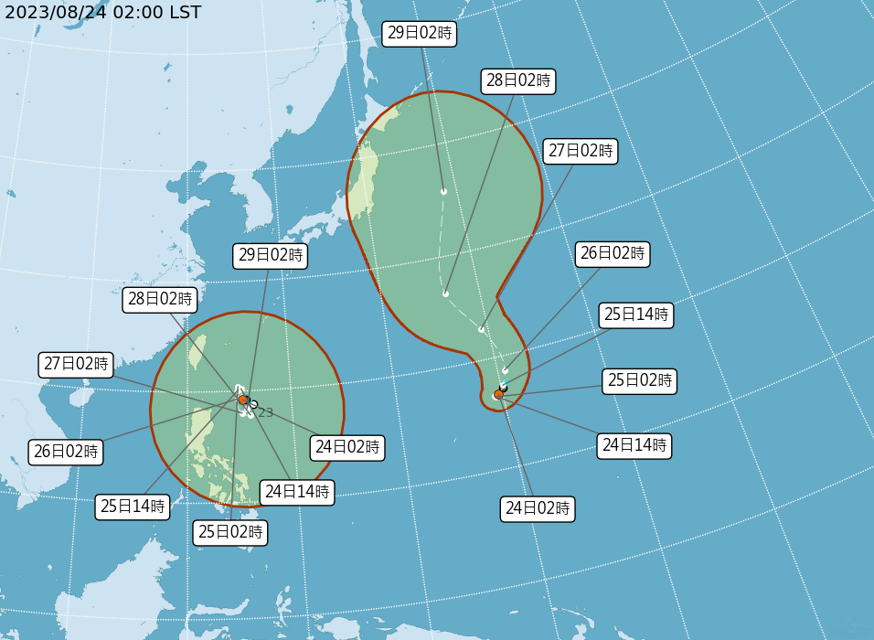 颱風蘇拉最快25日晨生成 威脅不可小覷